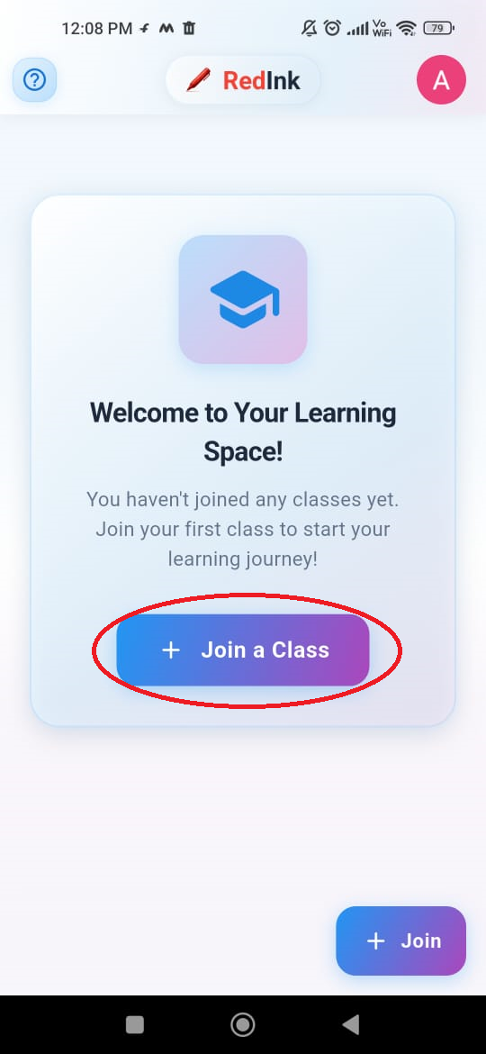 Join Class Step 1